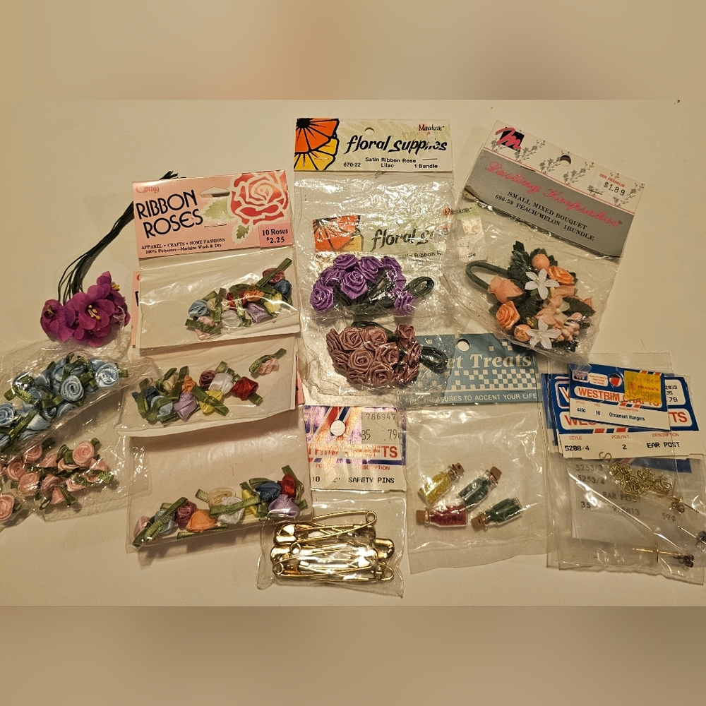 Ribbon Rose for Diy Projects